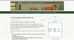 Desktop Screenshot of omas-geheimtipp.de
