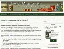 Tablet Screenshot of omas-geheimtipp.de